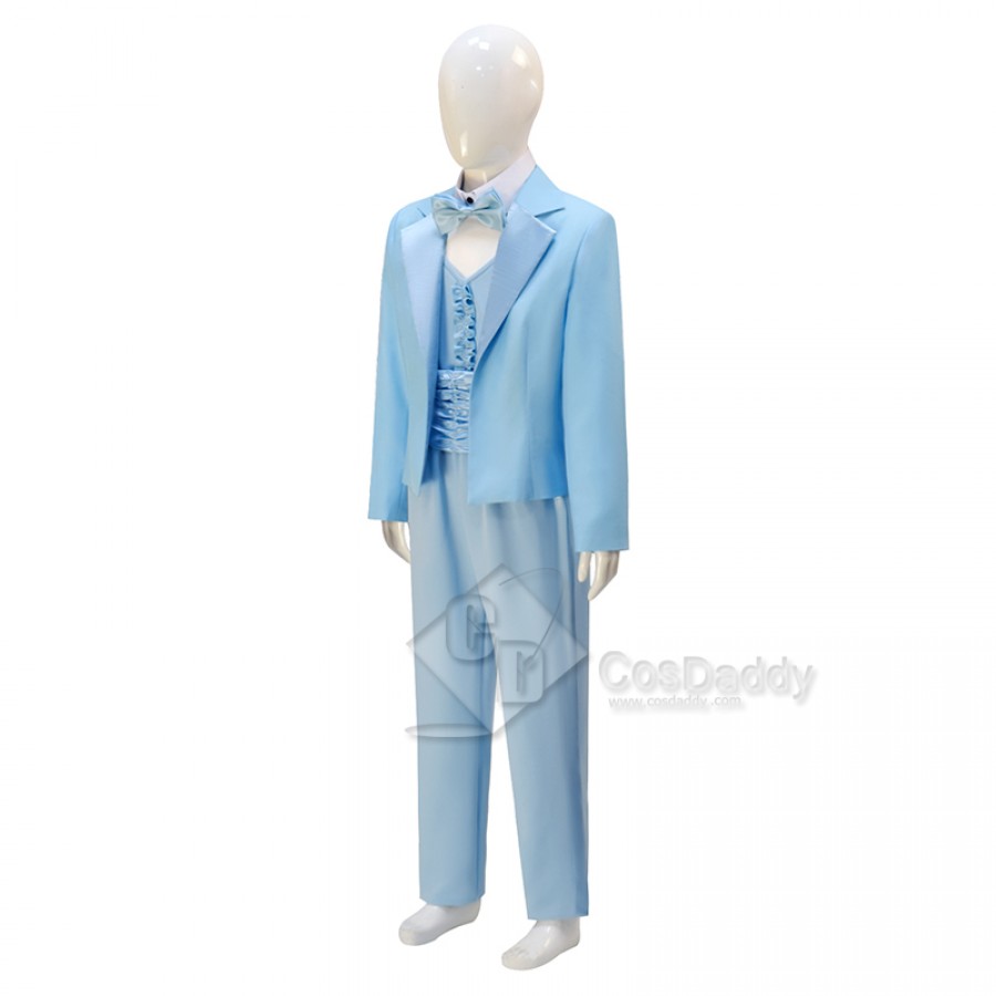 Dumb and Dumber Harry Dunne Blue Suit Party Carnival Halloween Cosplay Costume